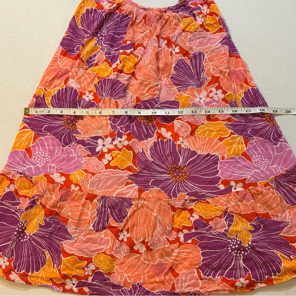 Roxy Floral Boho Tank 🌺 Flowy Summer Top Size S - Picture 10 of 13